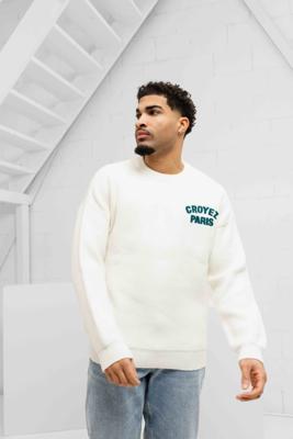 Croyez Paris Knit Sweater Heren Gebroken Wit - Maat L - Kleur: Gebroken Wit | Soccerfanshop