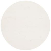 Tafelblad Ø90x2,5 cm massief grenenhout wit