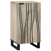 Dressoir Wit 40 x 33 x 75 cm massief mangohout