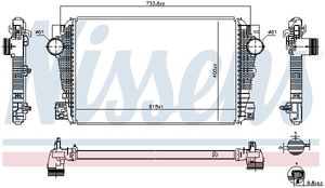 Intercooler, inlaatluchtkoeler 96258