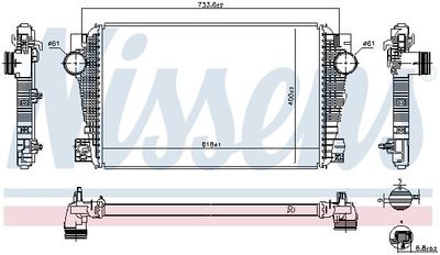 Intercooler, inlaatluchtkoeler 96258