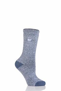 Heat Holders Ladies socks lite twist maat 4-8 denim/cream (1 Paar)
