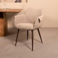 LABEL51 Eetkamerstoel I_Mirai - Mushroom - Royal Boucle - One size