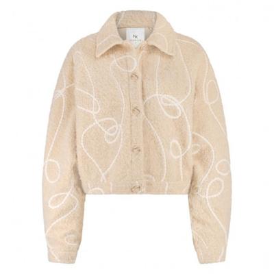 Nukus - Beige | Dames | Jasje | Beige | XXL | regular | Kamst mode