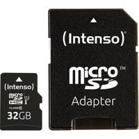 Intenso Professional microSDHC-kaart 32 GB Class 10, UHS-I Incl. SD-adapter