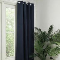 Gordijnen Verduisterend & Isolerend - Ringen - Navy 250x300 Cm - - Dekbed-Discounter.nl