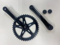 Hzb crankset / kettingwiel staal 44t 1/8 + 3/32 170 mm -1 mm zwart