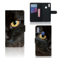 Huawei Y7 (2019) | Telefoonhoesje | Met pasjeshouder | Zwarte Kat Huawei Y7 (2019) | Telefoonhoesje | Met pasjeshouder | Zwarte Kat
