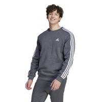 adidas Essentials Crew Sweater Donkergrijs Wit adidas Essentials Crew Sweater Donkergrijs Wit