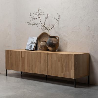 WOOOD TV-meubel 'Bono' Eikenhout, 180cm, kleur Naturel