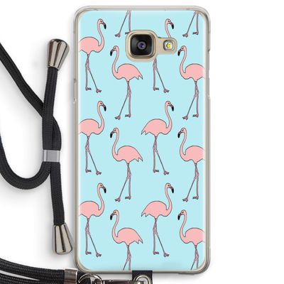 Anything Flamingoes: Samsung Galaxy A5 (2016) Transparant Hoesje met koord
