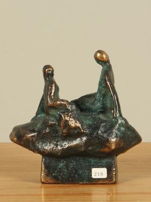 Kunstwerk uit brons Samen, 11 cm