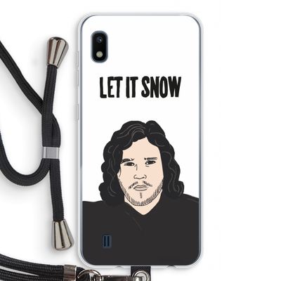 Let It Snow: Samsung Galaxy A10 Transparant Hoesje met koord