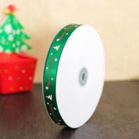 Christmas Gift Box bloemen gekleurd lint verpakking grootte: 91 m x 2 cm (groen)