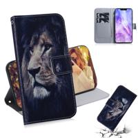 Leeuw patroon gekleurde tekening horizontale Flip lederen case voor Huawei Nova 3 met houder & card slots & portemonnee