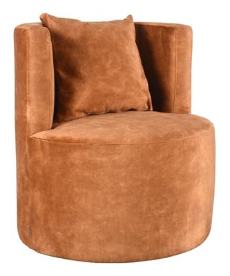 LABEL51 Fauteuil 'Evy' Velvet, kleur Oker