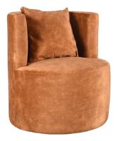 LABEL51 Fauteuil 'Evy' Velvet, kleur Oker