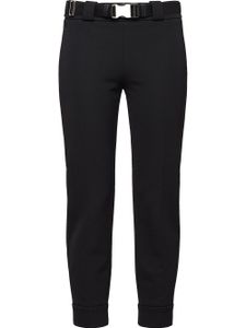 Prada pantalon à détails de zips - Noir