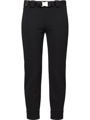 Prada pantalon à détails de zips - Noir