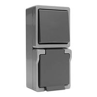 presto-vedder-waterdichte-schakelaar-stopcontact-verticaal-grijs-93206 presto-vedder-waterdichte-schakelaar-stopcontact-verticaal-grijs-93206