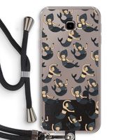 Zeemeermin: Samsung Galaxy J4 Plus Transparant Hoesje met koord