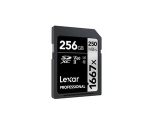 Lexar SDXC Professional 256GB UHS-II V60 1667x