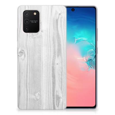 Samsung Galaxy S10 Lite | Bumper Hoesje | White Wood