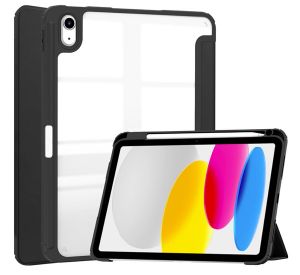 Casecentive Smart Case Tri-Fold with Pencil Holder iPad 10.9" (2022) transparent - 8720153795814