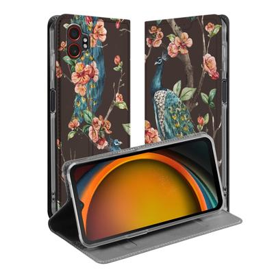 Book Cover Samsung Galaxy Xcover 7 Pro Pauw met Bloemen
