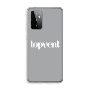 Topvent Grijs Wit: Samsung Galaxy A72 Transparant Hoesje