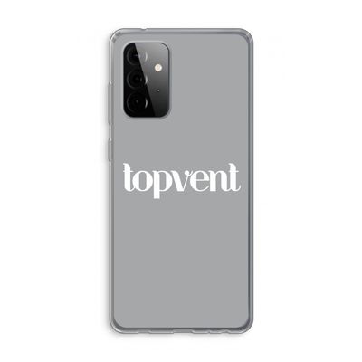 Topvent Grijs Wit: Samsung Galaxy A72 Transparant Hoesje