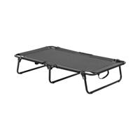Katten- en hondenbank - 106 x 60 x 21.5 cm - staal / teslin stof - zwart