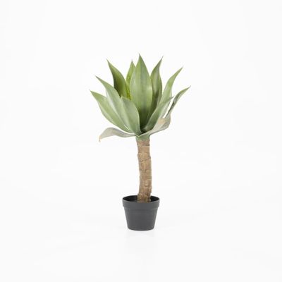 By-Boo Kunstplant 'Agave' op stam, 82cm hoog