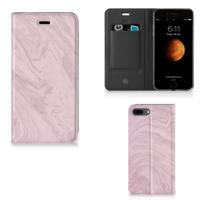 Apple iPhone 7 Plus | 8 Plus | Standcase | Marble Pink - Origineel Cadeau Vriendin