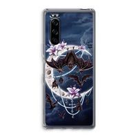Vleermuizen Maan: Sony Xperia 5 Transparant Hoesje