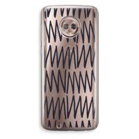 Marrakech Zigzag: Motorola Moto G6 Transparant Hoesje - thumbnail