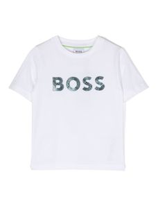 BOSS Kidswear t-shirt à logo imprimé - Blanc