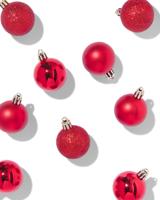 HEMA Kerstballen plastic rood - 9 stuks (rood)