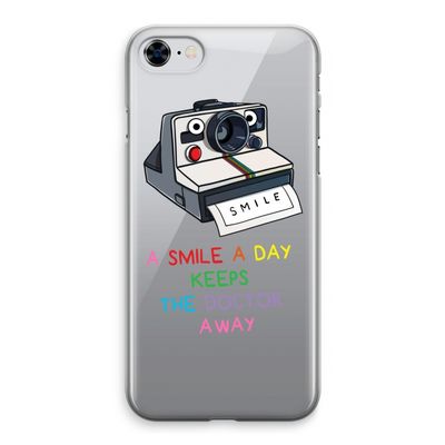 Smile: iPhone 8 Transparant Hoesje