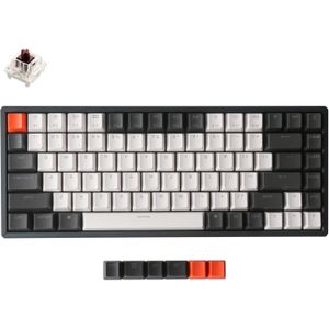 Keychron K2 Version 2 toetsenbord Universeel USB + Bluetooth QWERTY Scandinavisch Zwart, Grijs, Oranje