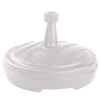 Witte ronde parasolvoet plastic 13 liter - thumbnail