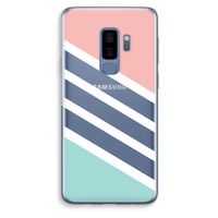Strepen pastel: Samsung Galaxy S9 Plus Transparant Hoesje Strepen pastel: Samsung Galaxy S9 Plus Transparant Hoesje