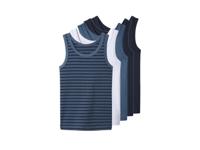 lupilu Set van 5 kinder hemden (Wit/blauw, 110/116)
