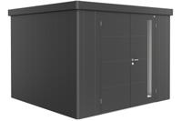 Biohort Metalen tuinhuis Neo - Dubbele deur - Donkergrijs - 3C (292x292 cm)- Plat dak- Metaal- Biohort Biohort Metalen tuinhuis Neo - Dubbele deur - Donkergrijs - 3C (292x292 cm)- Plat dak- Metaal- Biohort