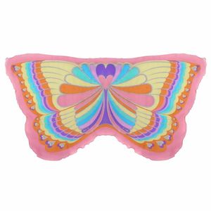 Roze regenboog vlinder vleugels voor kinderen   -