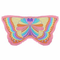 Roze regenboog vlinder vleugels voor kinderen   - - thumbnail