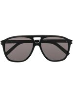 Saint Laurent Eyewear Zonnebril met oversized montuur - Zwart - thumbnail