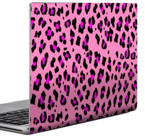 Sticker Laptop Roze Luipaard