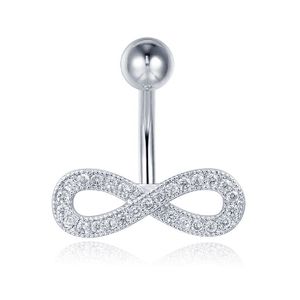 Cilla Jewels Navelpiercing van Titanium - Infinity Zilver