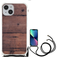 iPhone 14 Stevig Telefoonhoesje Old Wood